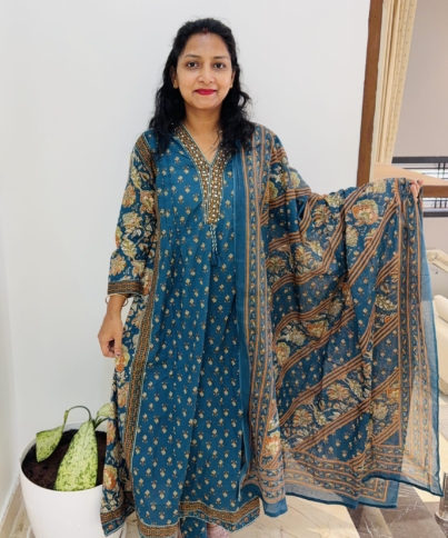 pure cotton 3PC Kurti set