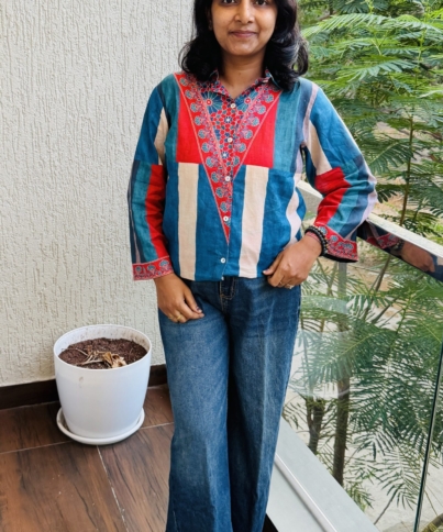 pure cotton printed shirt