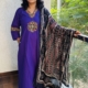 pure cotton 3pc kurti  set