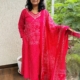 pure cotton 3pc kurti  set
