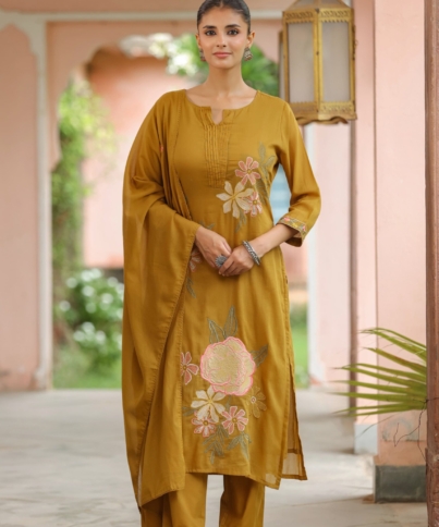 Pure Mulcotton 3pc kurti set
