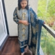 pure cotton 3pc kurti  set